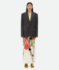 Prince Of Wales Wool Jacket With Label