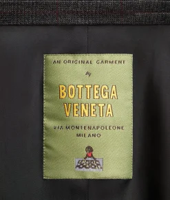 Prince Of Wales Wool Jacket With Label