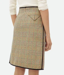 Prince Of Wales Wool Skirt