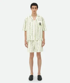 Printed Cotton Shorts