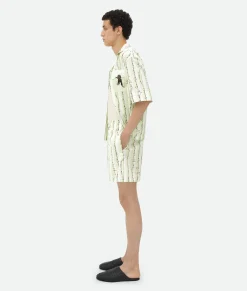 Printed Cotton Shorts