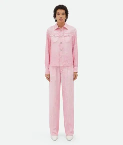 Printed Denim Viscose Shirt