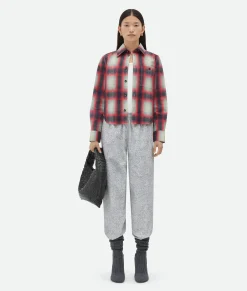 Printed Leather Check Shirt