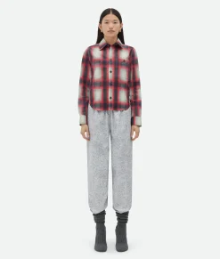 Printed Leather Check Shirt