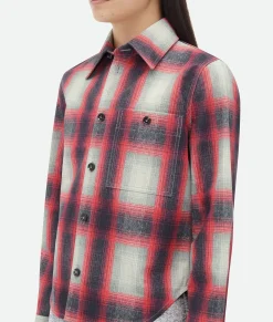 Printed Leather Check Shirt
