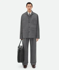 Printed Leather Flannel Pants