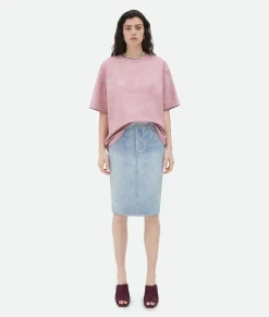 Printed Leather Relaxed Jersey T-Shirt