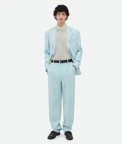 Printed Leather Striped Shirt