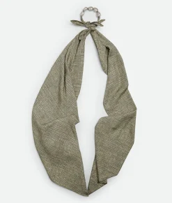 Printed Viscose Silk Beads Scarf