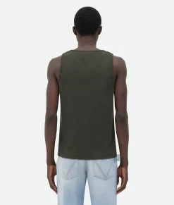 Slim Fit Cotton Stretch Ribbed Tank Top