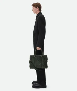 Slim Intrecciato Briefcase