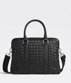 Slim Intrecciato Briefcase