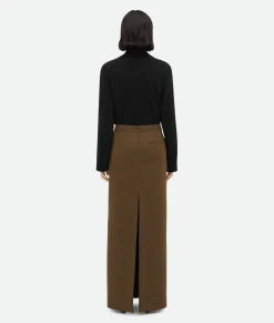 Soft Wool Twill Skirt