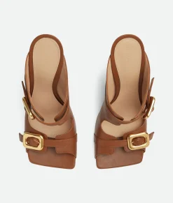 Stretch Buckle Mule Sandal