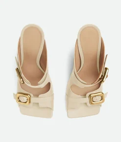 Stretch Buckle Mule Sandal