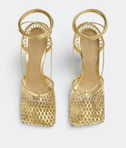 Stretch Lace-Up Sandal