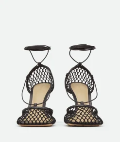 Stretch Lace-Up Sandal