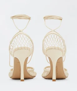 Stretch Lace-Up Sandal