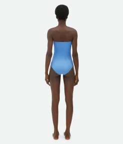 Stretch Nylon Swimsuit With Knot Ring