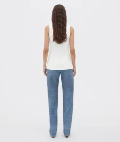 Stretch Rib Cotton Tank Top