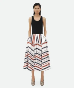 Striped Cotton Skirt