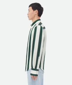 Striped Cotton Viscose Shirt