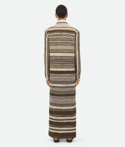 Striped Linen Polo Dress