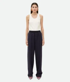 Striped Wool Trousers