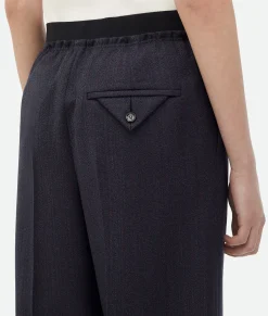 Striped Wool Trousers