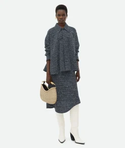 Structured Tweed Shirt Jacket