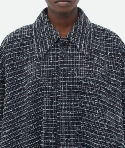 Structured Tweed Shirt Jacket