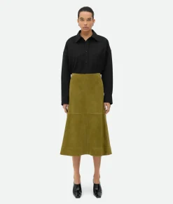 Suede Leather Skirt