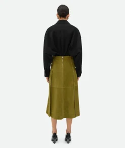Suede Leather Skirt