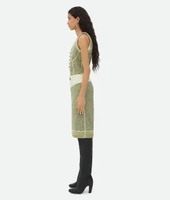 Textured Mouline Cotton Jersey Skirt