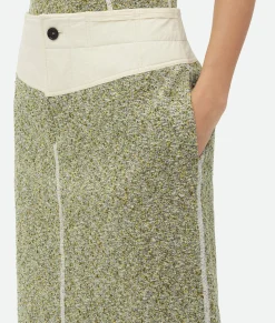 Textured Mouline Cotton Jersey Skirt