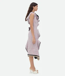 Textured Terrazzo Cotton Ruffle Dress