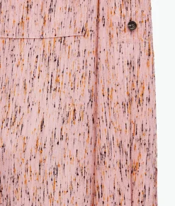 Textured Viscose Stripe Shirt With 