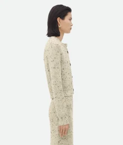 Textured Wool Rib Cardigan