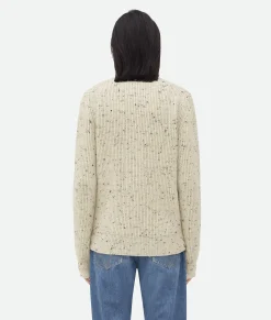 Textured Wool Rib Oversized Cardigan