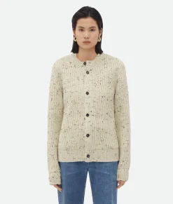 Textured Wool Rib Oversized Cardigan