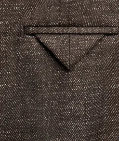 Textured Wool Speckled Trousers