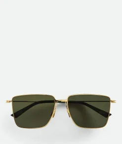 Ultrathin Metal Rectangular Sunglasses