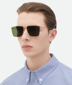 Ultrathin Metal Rectangular Sunglasses
