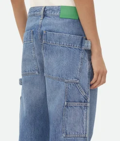 Vintage Indigo Cargo Denim