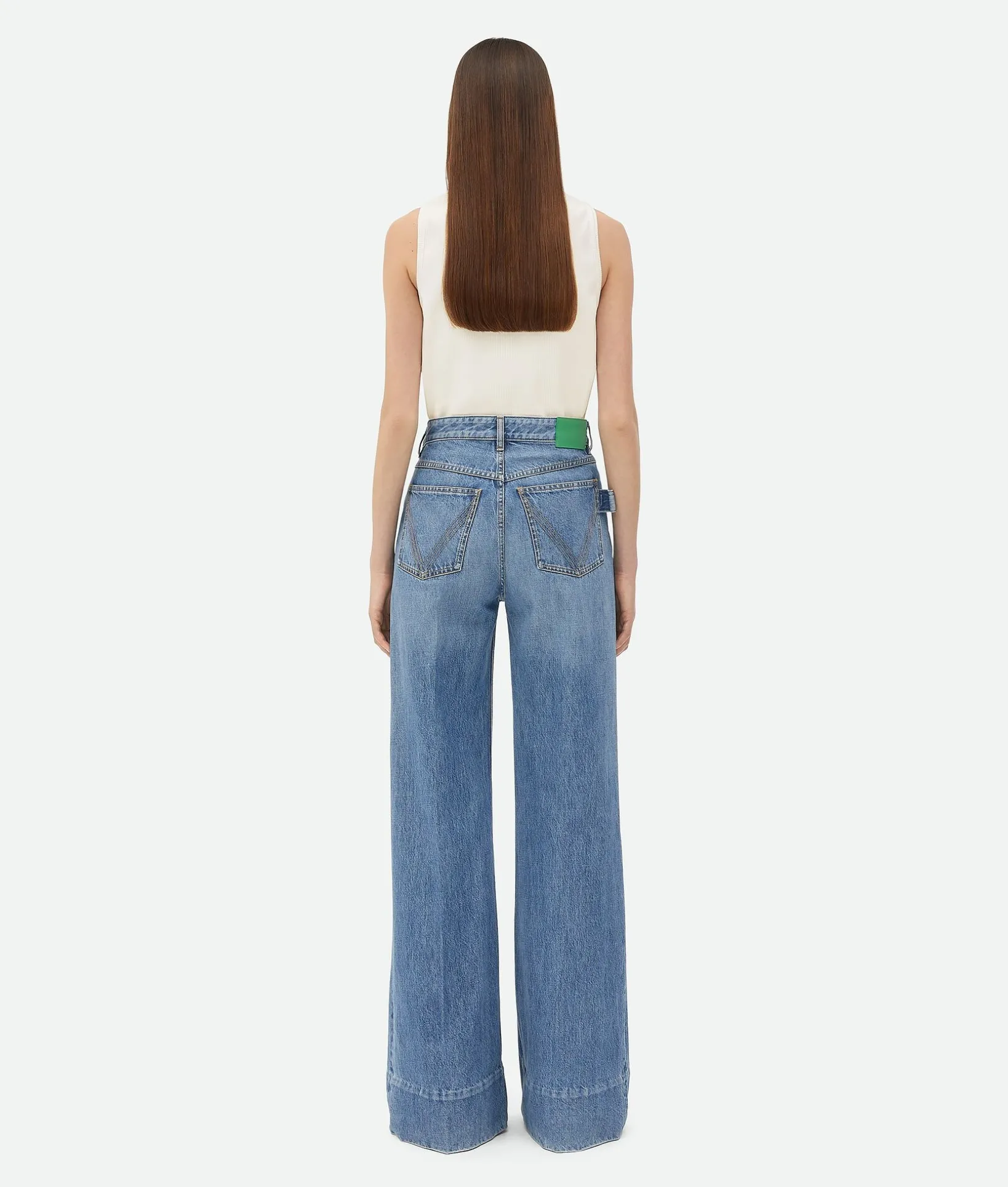 Vintage Indigo Wide Leg Denim