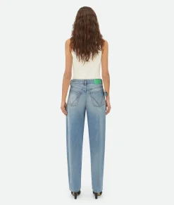 Vintage Medium Indigo Turned Up Denim