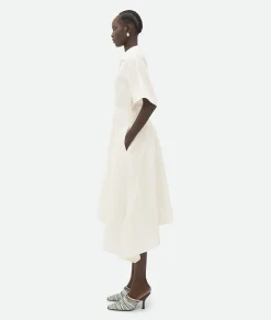 Viscose And Linen Midi Dress