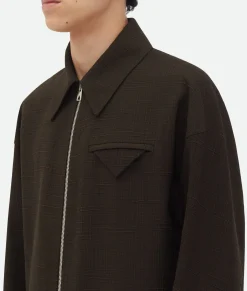 Viscose And Silk Criss-Cross Kimono Jacket