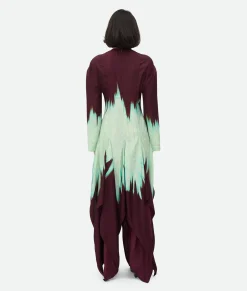 Viscose Degrade Petal Print Dress