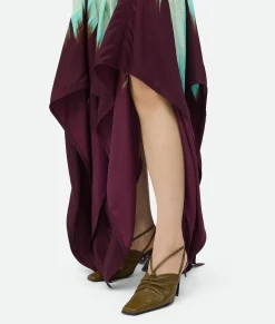 Viscose Degrade Petal Print Dress